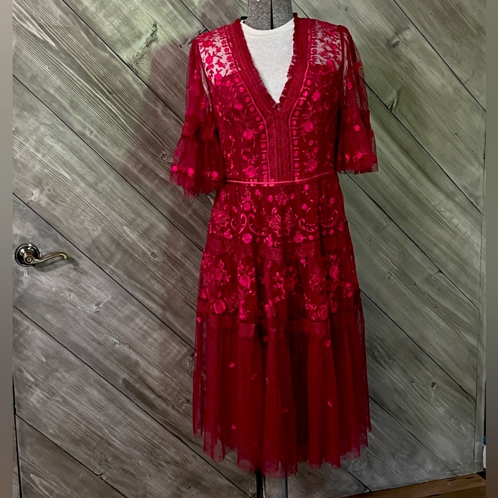 Needle & Thread- The Lottie Lace Midi Dress